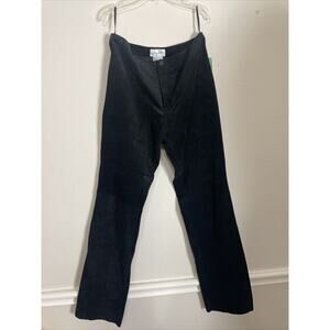 live a little, black suede pants, 100% leather, size 10, NWT